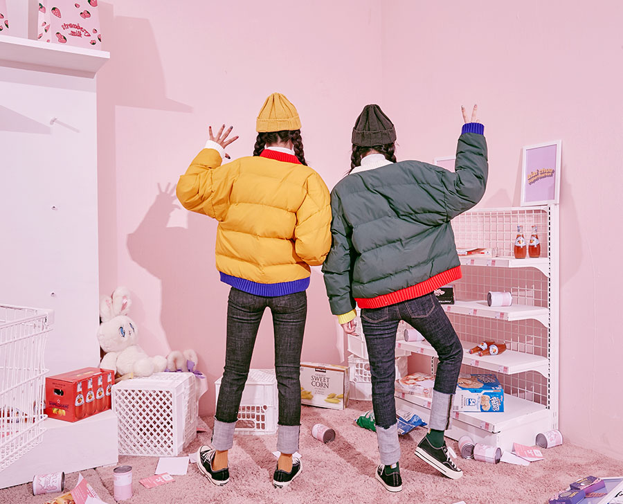 Icecream12 - Veste rembourrée contrastée