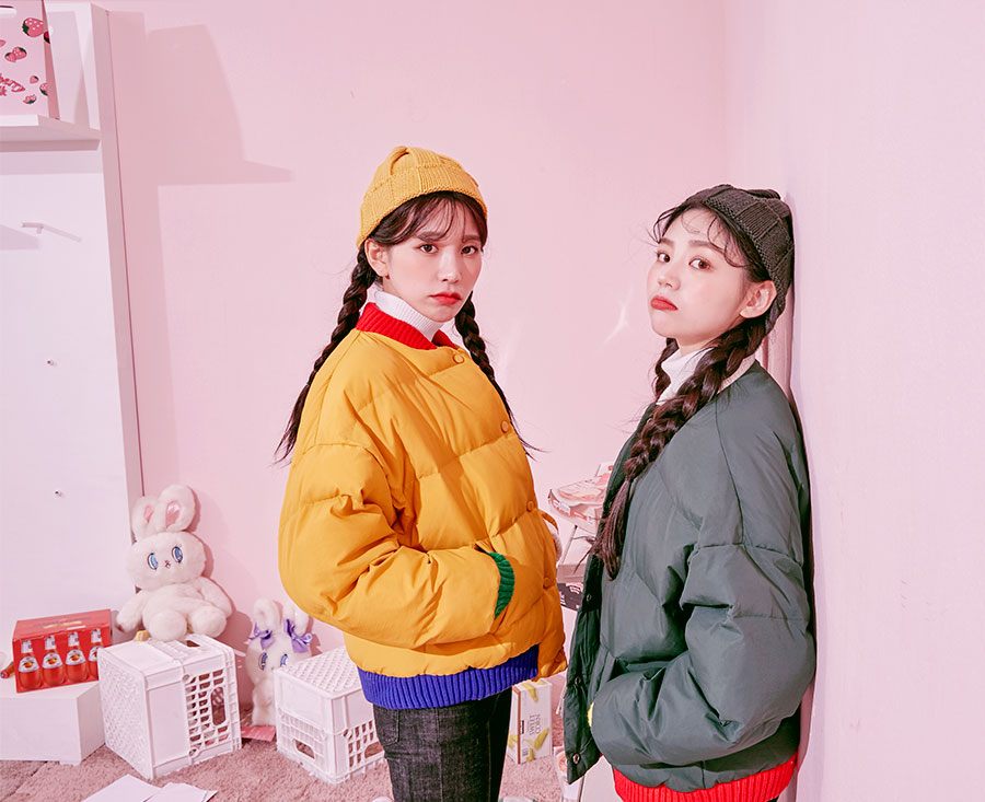 Icecream12 - Veste rembourrée contrastée