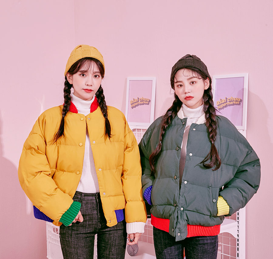 Icecream12 - Veste rembourrée contrastée