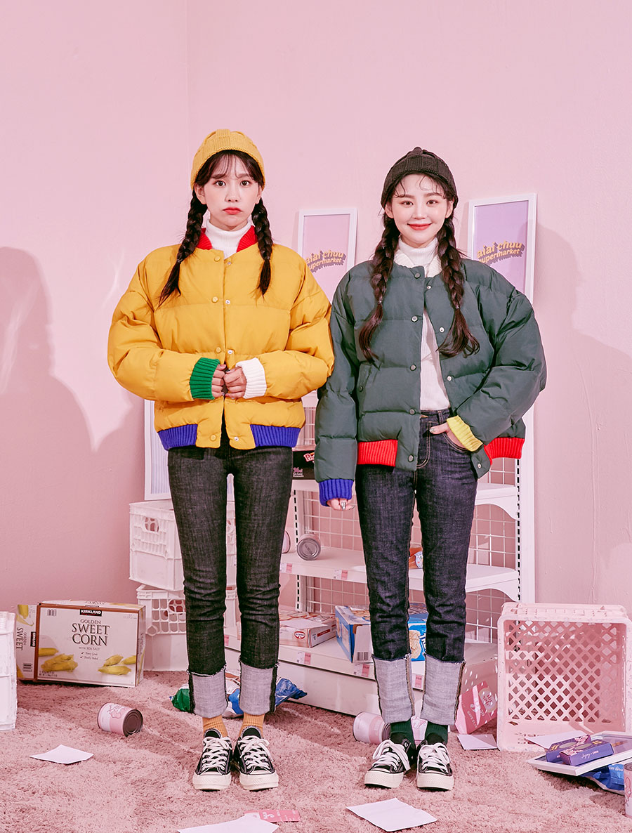 Icecream12 - Veste rembourrée contrastée