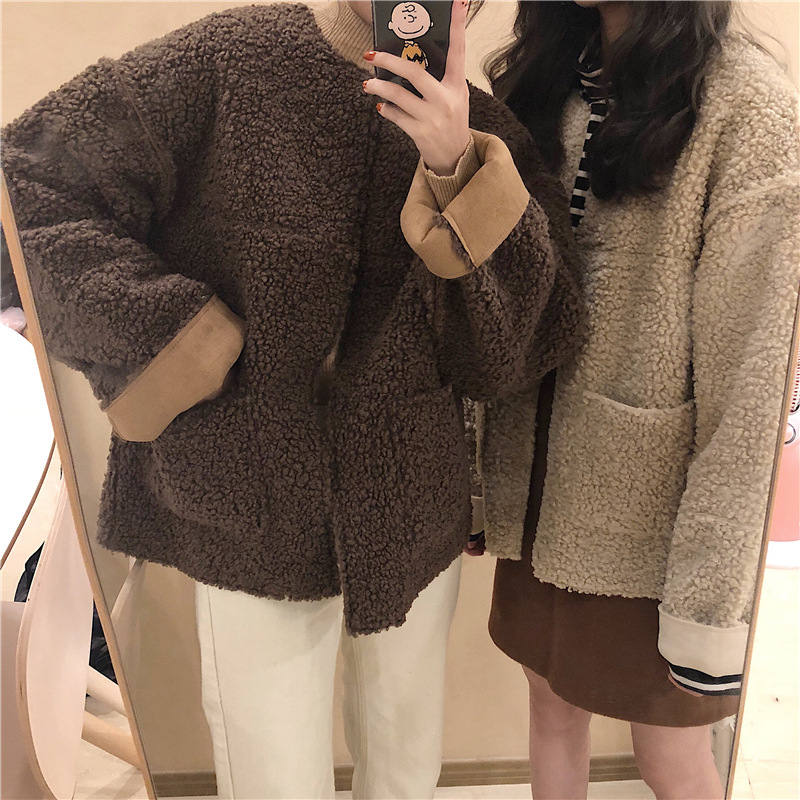 MissLady - Two-Way Round Neck Fleece Jacket