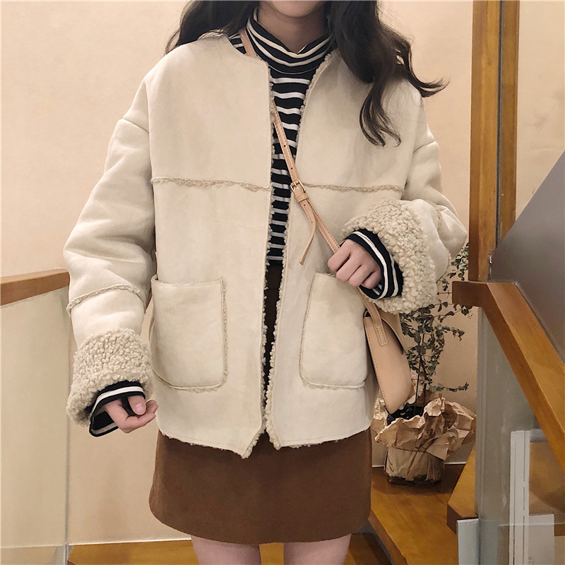 MissLady - Two-Way Round Neck Fleece Jacket