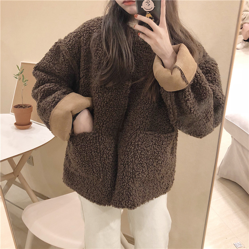 MissLady - Two-Way Round Neck Fleece Jacket