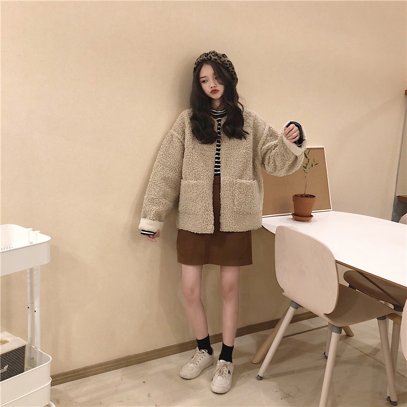 MissLady - Two-Way Round Neck Fleece Jacket