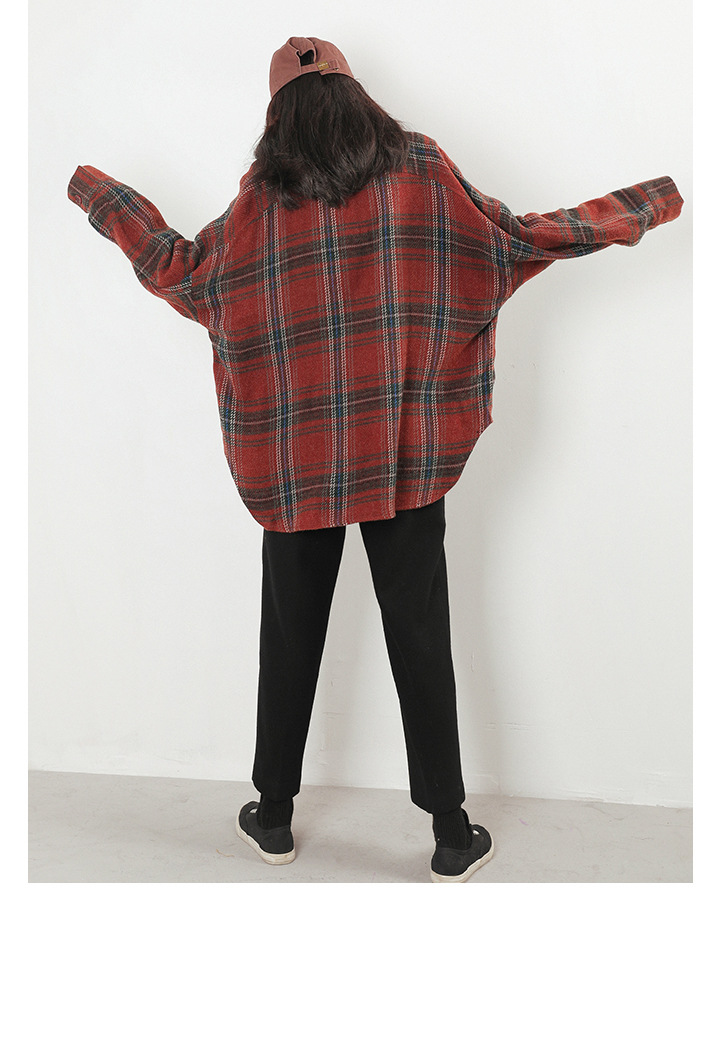Rosy.B - Long-Sleeve Plain Shirt Jacket