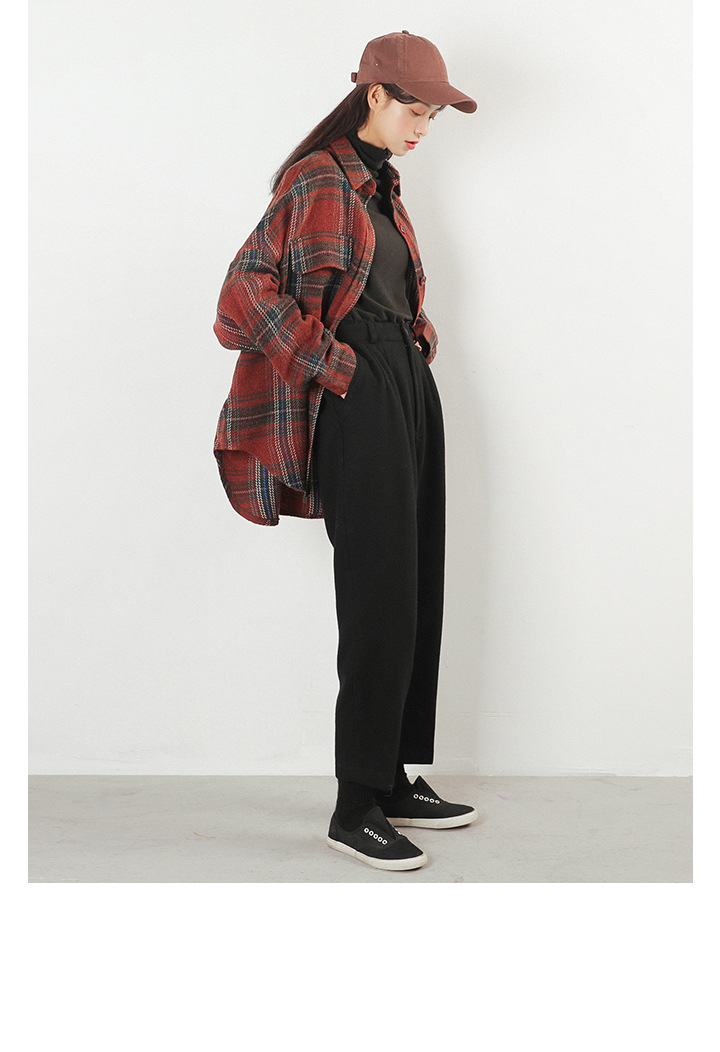 Rosy.B - Long-Sleeve Plain Shirt Jacket