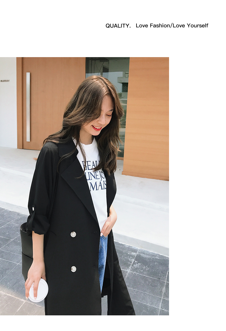 Seoulflash - Trench à double boutonnage
