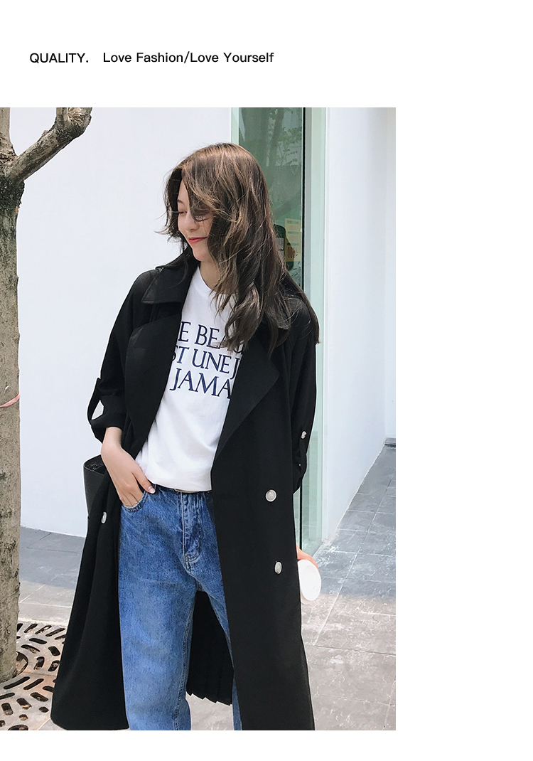 Seoulflash - Trench à double boutonnage