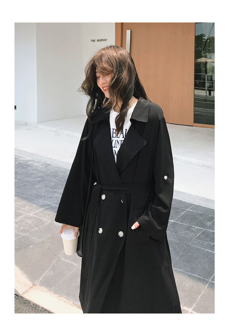 Seoulflash - Trench à double boutonnage