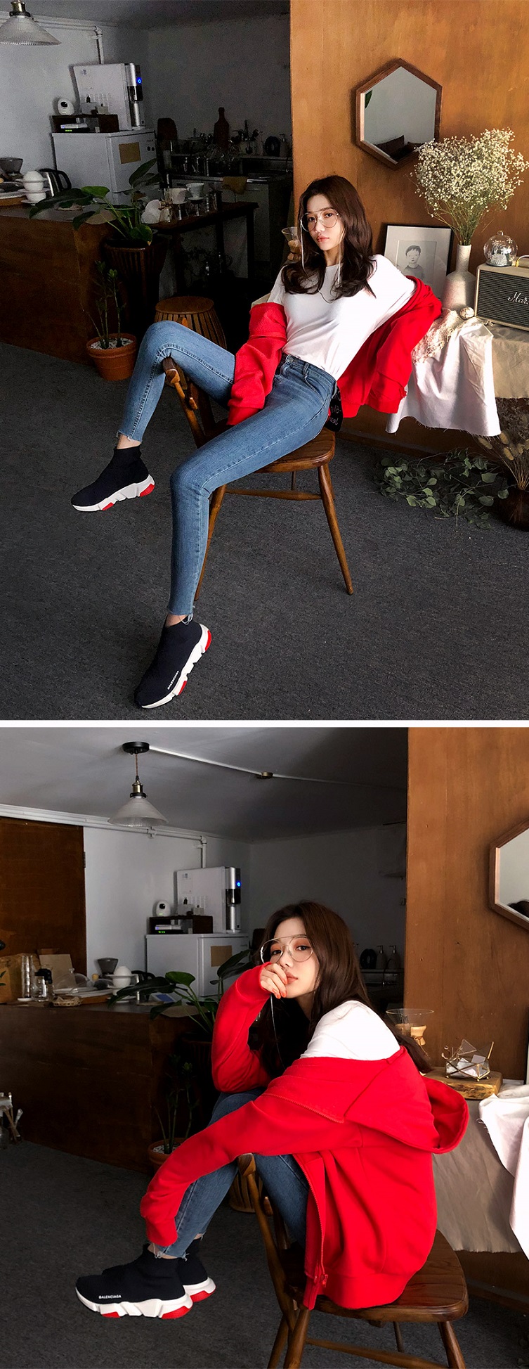 chuu - Frayed-Hem Skinny Jeans Vol.75