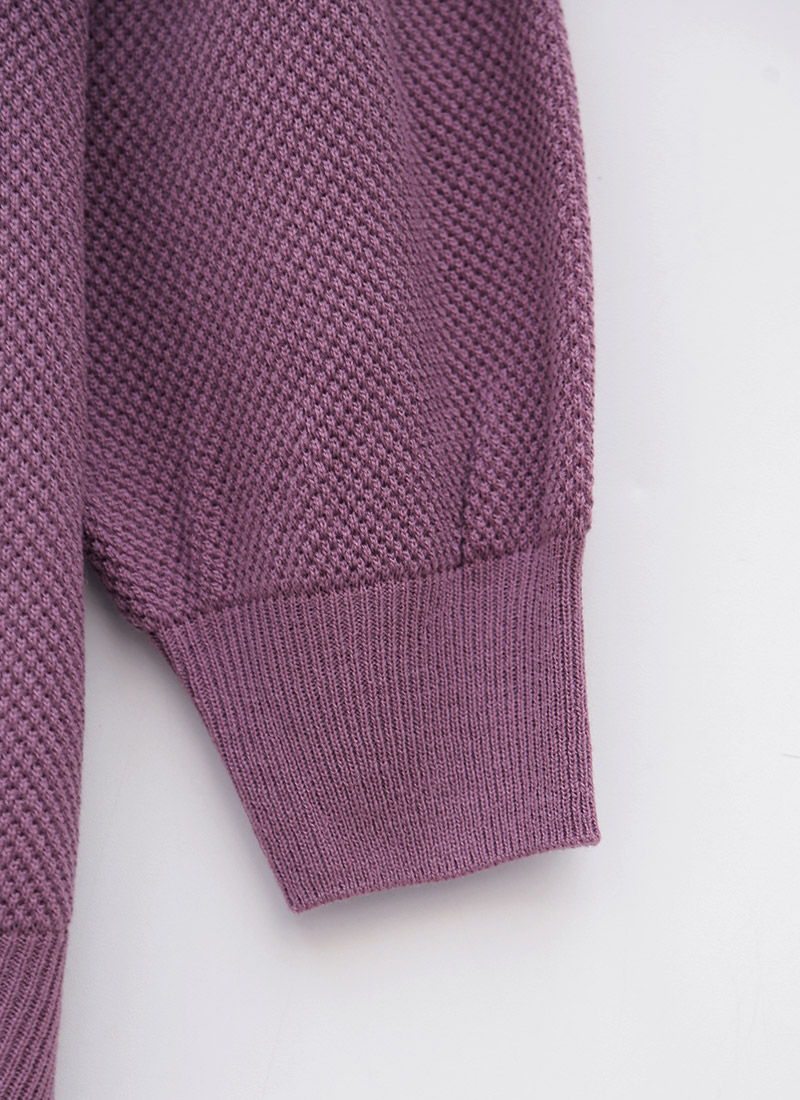 chuu - Round-Neck Cropped Knit Top
