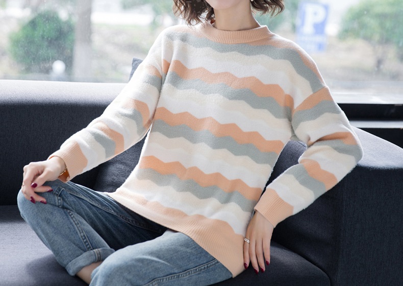 Dearest - Pull en tricot à manches longues et col rond