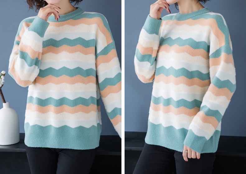 Dearest - Pull en tricot à manches longues et col rond