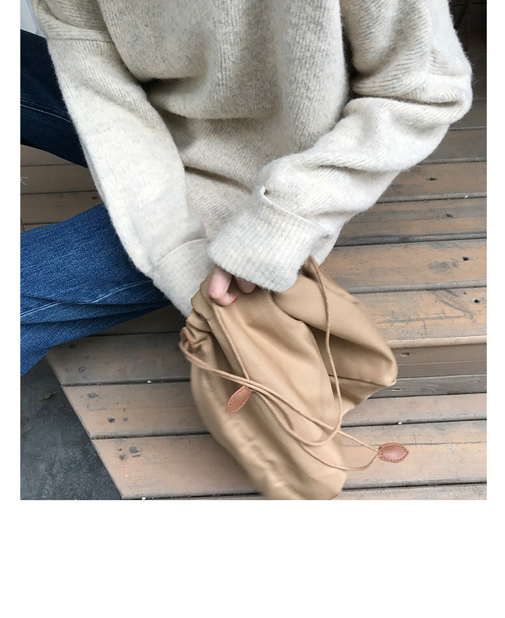MissLady - Pull en tricot uni à épaules tombantes