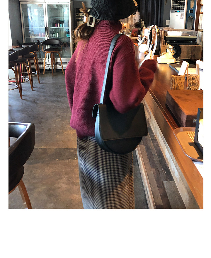 Rosy.B - Turtleneck Ribbed Plain Top