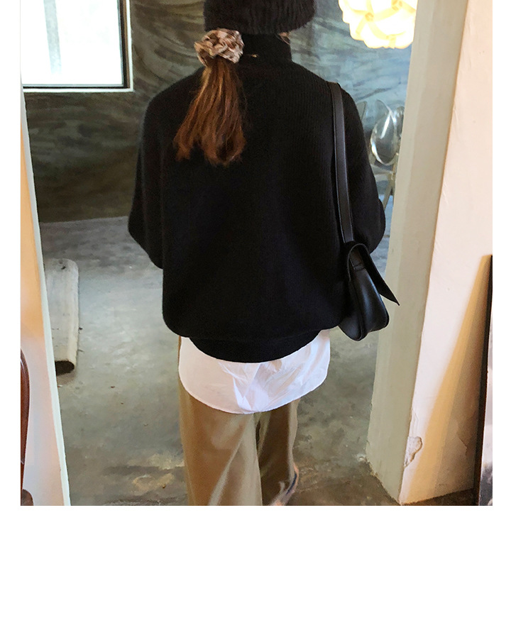 Rosy.B - Turtleneck Ribbed Plain Top