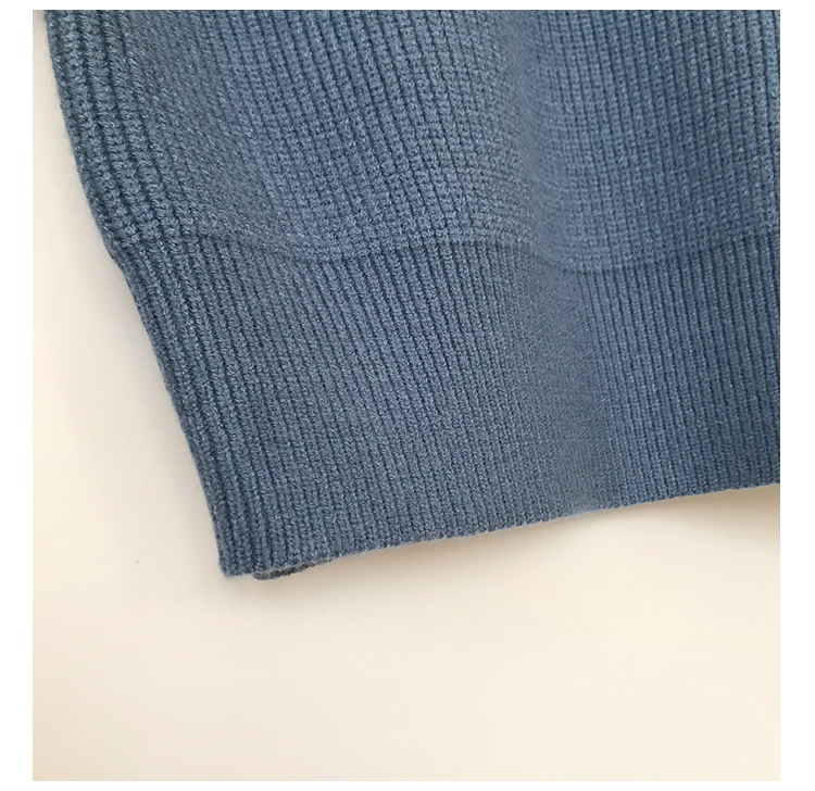 Rosy.B - Turtleneck Ribbed Plain Top