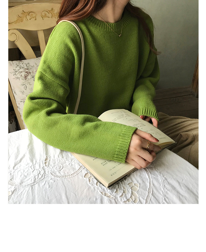 Rosy.B - Dropped Shoulder Oversized Knit Pullover