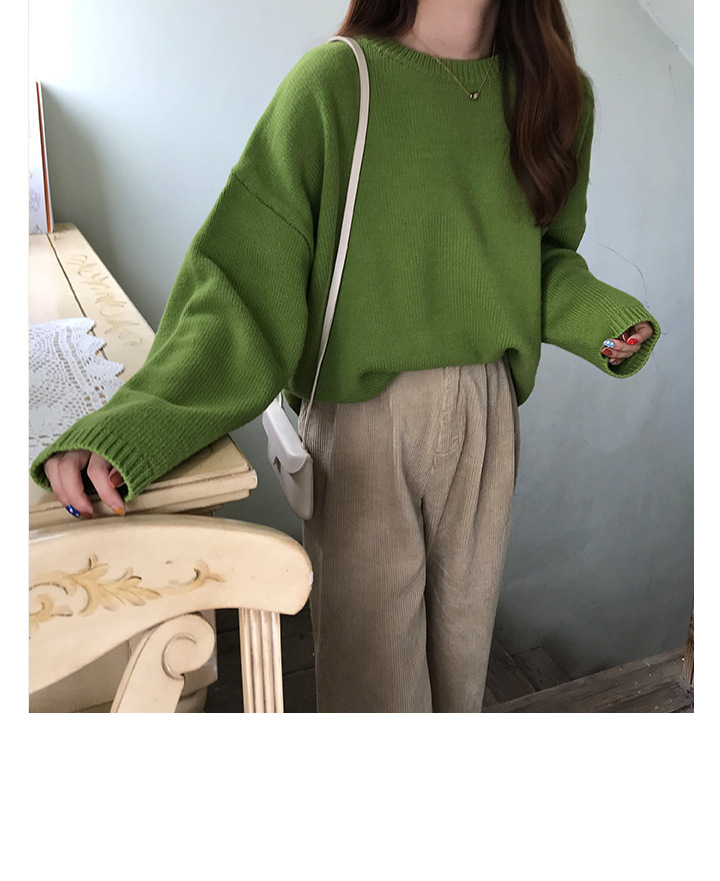 Rosy.B - Dropped Shoulder Oversized Knit Pullover