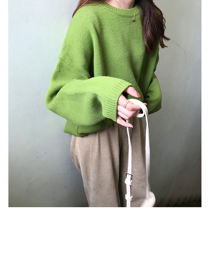 Rosy.B - Dropped Shoulder Oversized Knit Pullover