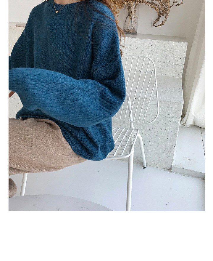 Rosy.B - Dropped Shoulder Oversized Knit Pullover