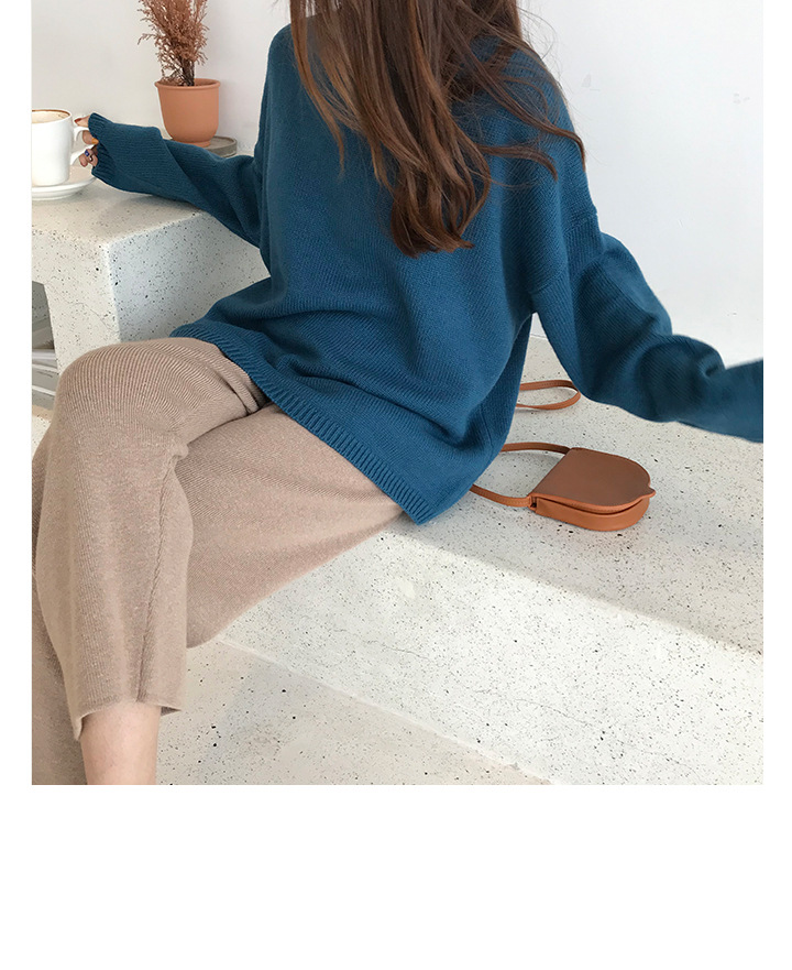 Rosy.B - Dropped Shoulder Oversized Knit Pullover