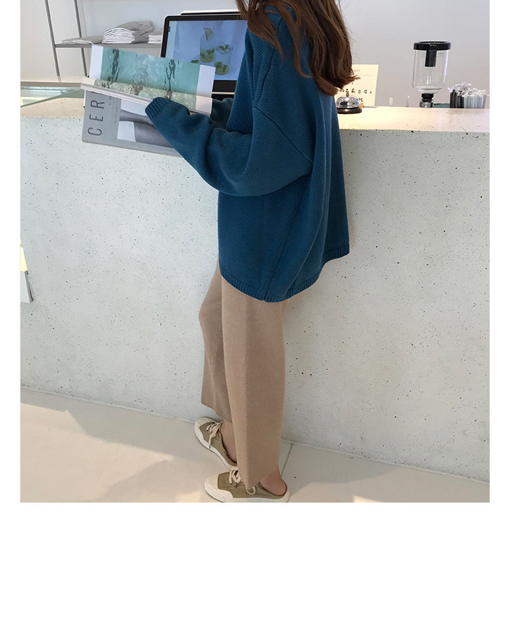 Rosy.B - Dropped Shoulder Oversized Knit Pullover