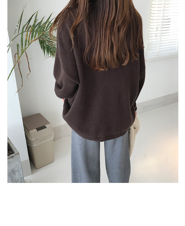 Rosy.B - Dropped Shoulder Oversized Knit Pullover