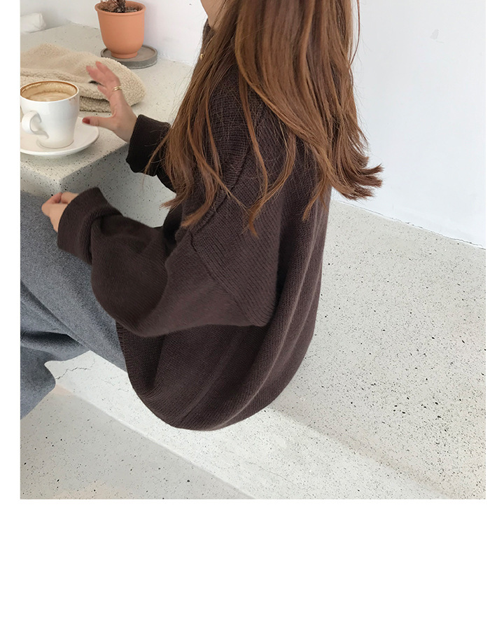 Rosy.B - Dropped Shoulder Oversized Knit Pullover