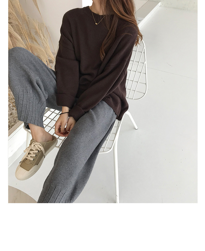Rosy.B - Dropped Shoulder Oversized Knit Pullover