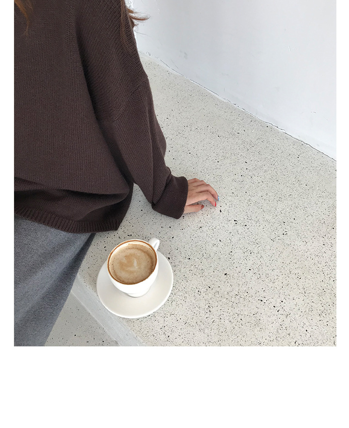 Rosy.B - Dropped Shoulder Oversized Knit Pullover