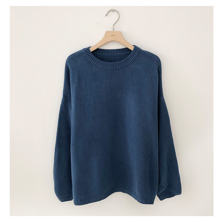 Rosy.B - Dropped Shoulder Oversized Knit Pullover