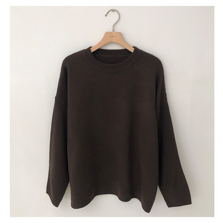 Rosy.B - Dropped Shoulder Oversized Knit Pullover