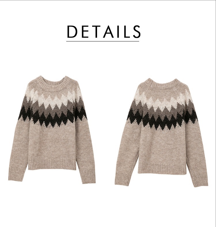 Seoulflash - Pull en tricot à col rond