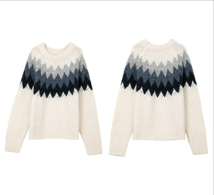 Seoulflash - Pull en tricot à col rond