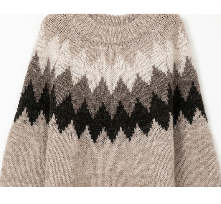 Seoulflash - Pull en tricot à col rond
