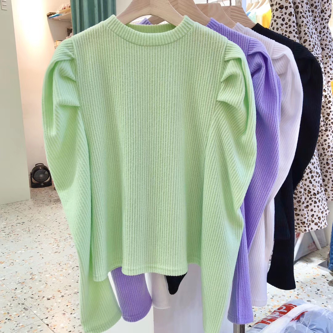 Seoulflash - Pull en tricot à col rond et épaules dénudées