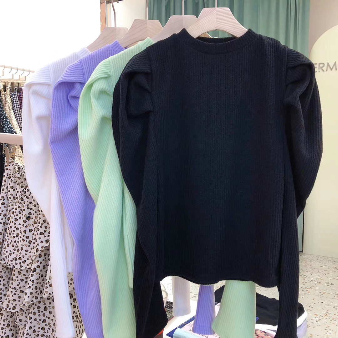 Seoulflash - Pull en tricot à col rond et épaules dénudées