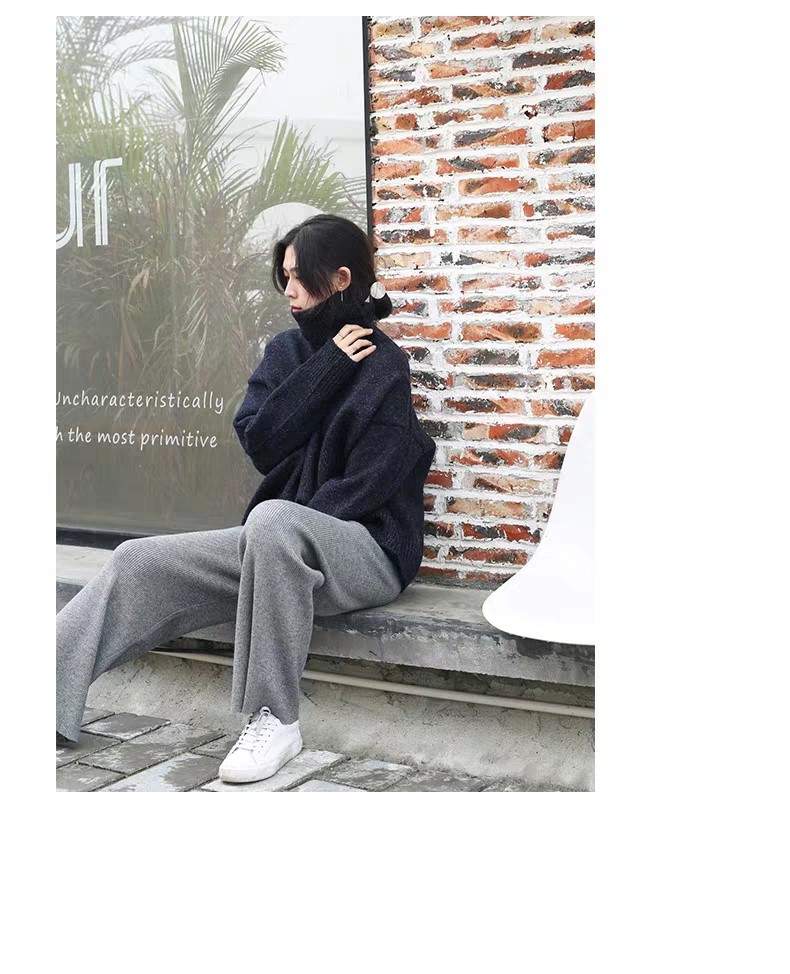 Bbuckkooki - Drawstring-Waist Straight-Cut Pants