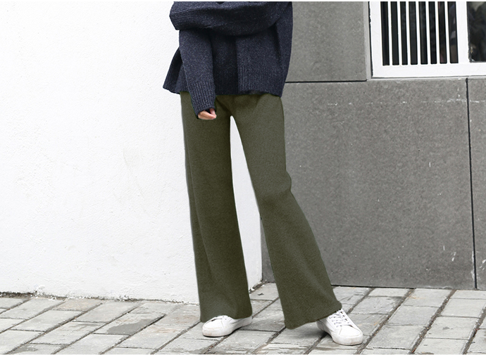 Bbuckkooki - Drawstring-Waist Straight-Cut Pants