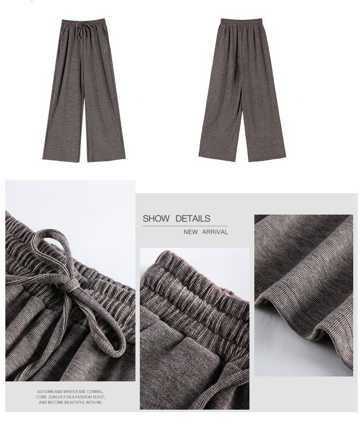 Bbuckkooki - Pantalon large à taille coulissée