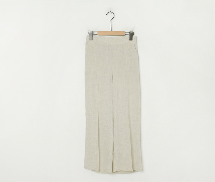 Cherryville - Band-Waist Cropped Straight-Cut Pants