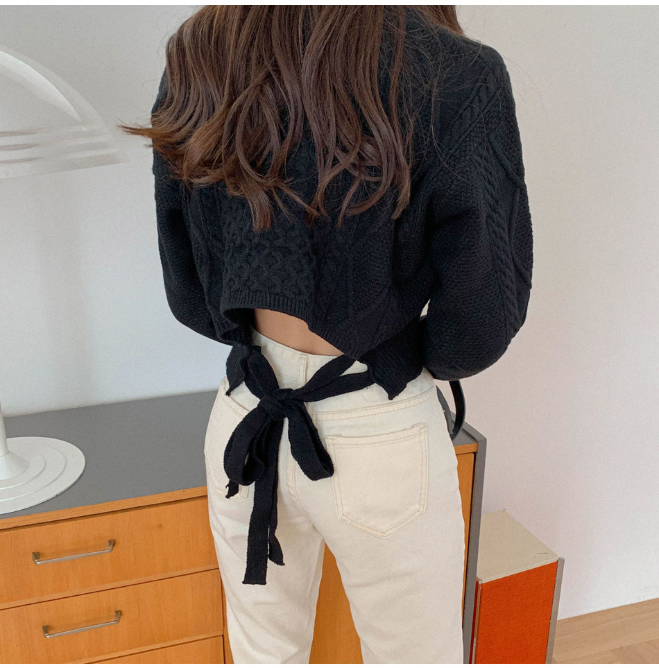 MERONGSHOP - Pantalon coupe droite taille haute raccourci