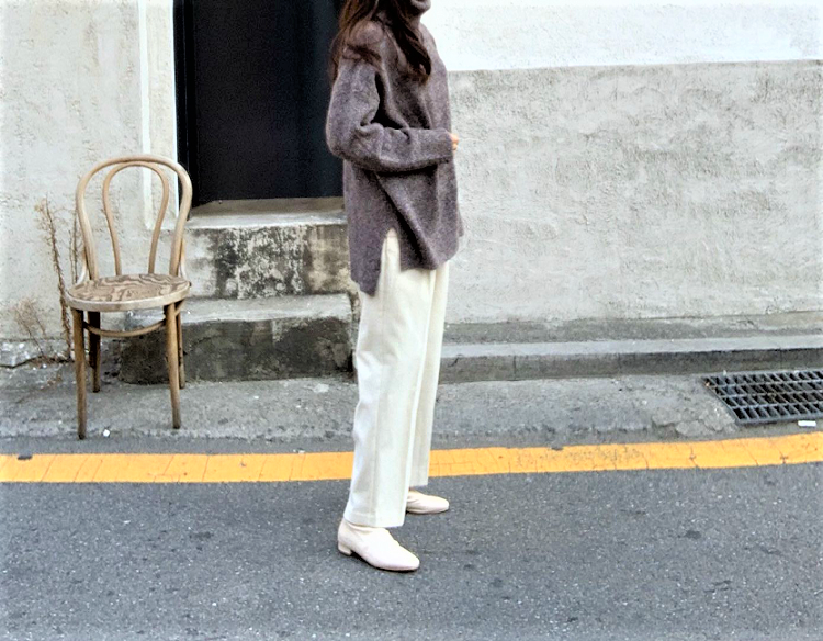 Souland - Pantalon ample en velours côtelé à taille bande