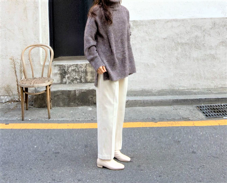 Souland - Pantalon ample en velours côtelé à taille bande