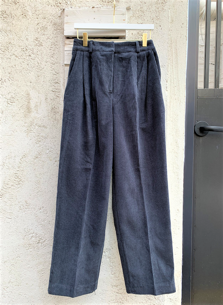 Souland - Pantalon ample en velours côtelé à taille bande
