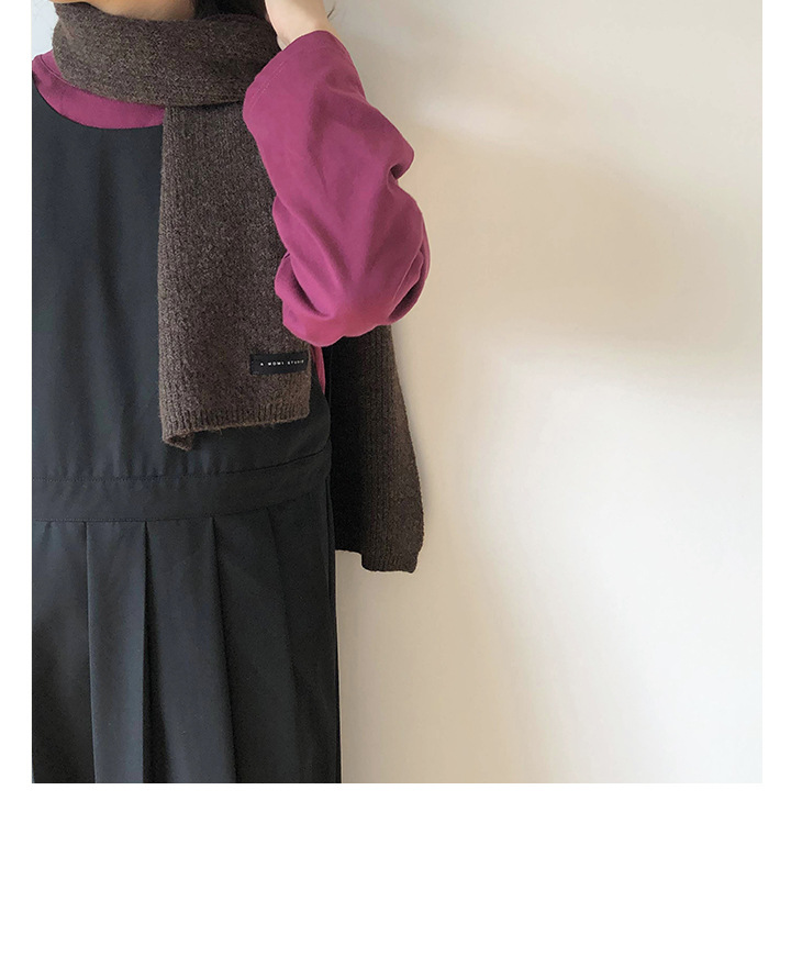 Rosy.B - Écharpe en maille unie