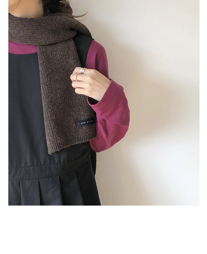 Rosy.B - Écharpe en maille unie