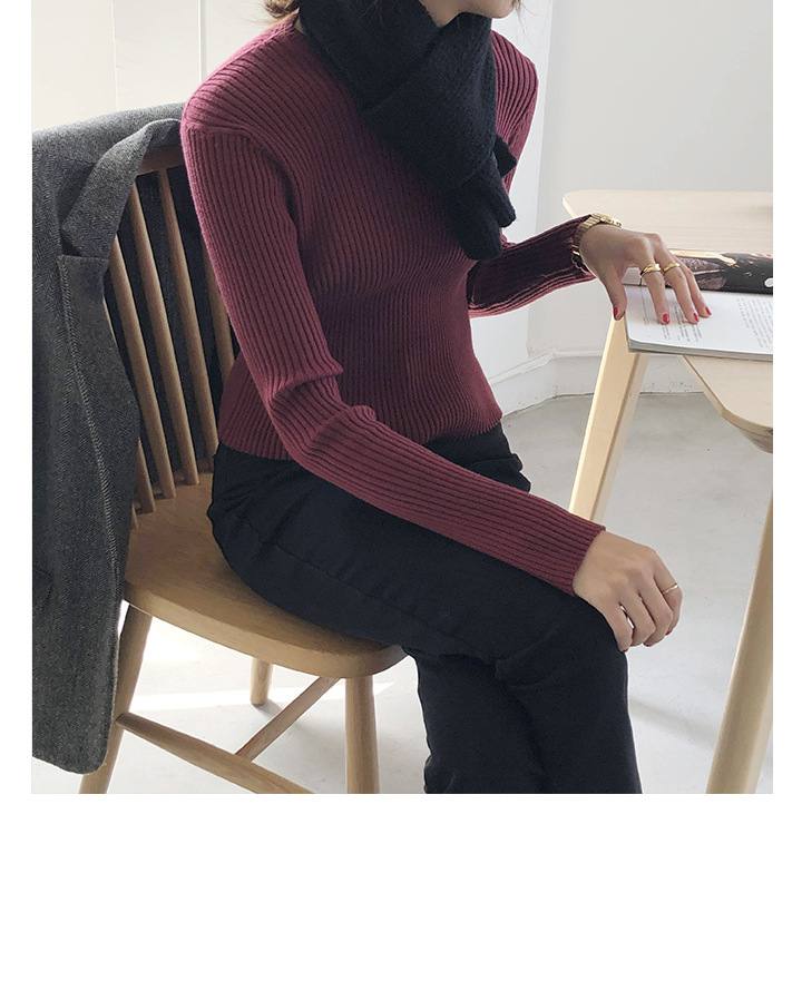 Rosy.B - Écharpe en maille unie