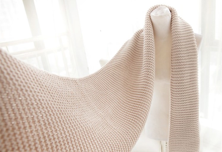 Stylevana - Écharpe en grosse maille unie